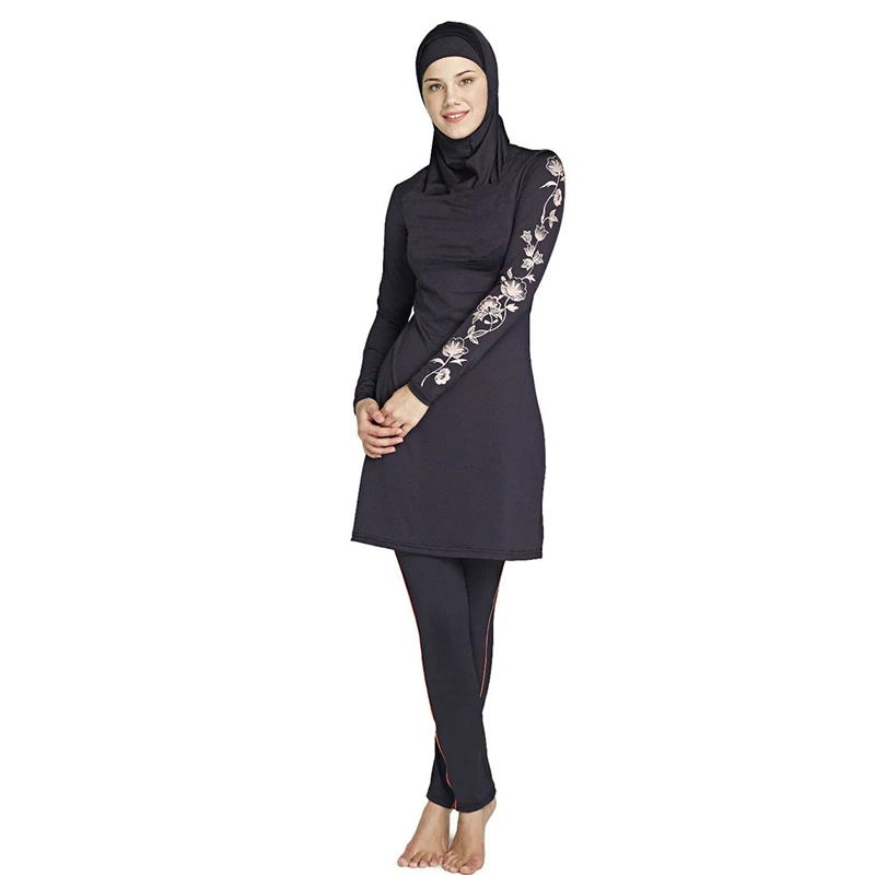 muslim swimwear female bathing suit two piece swimsuit for women plus size muslim swimming beachwear 2016 new Islamic Swimsuit