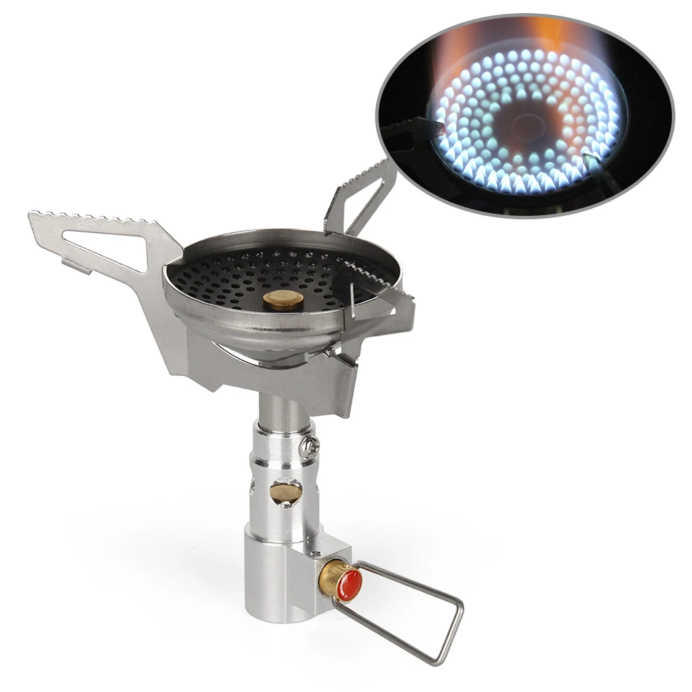 

Lightweight Portable Outdoor Camping Stove Foldable Gas Stove Furnace Cooker for Outdoor Camping Cooking Picnic Backpacking