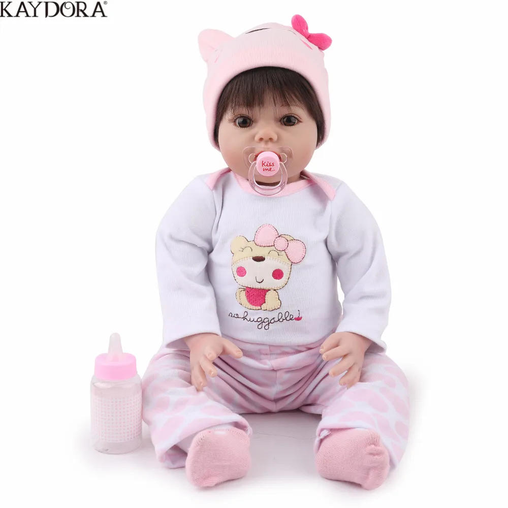 

KAYDORA 55cm 22cm Silicone Reborn Baby Doll Alive Bebe Reborn Soft Realistic Girl Newborn Baby Lifelike Christmas Birthday Gift