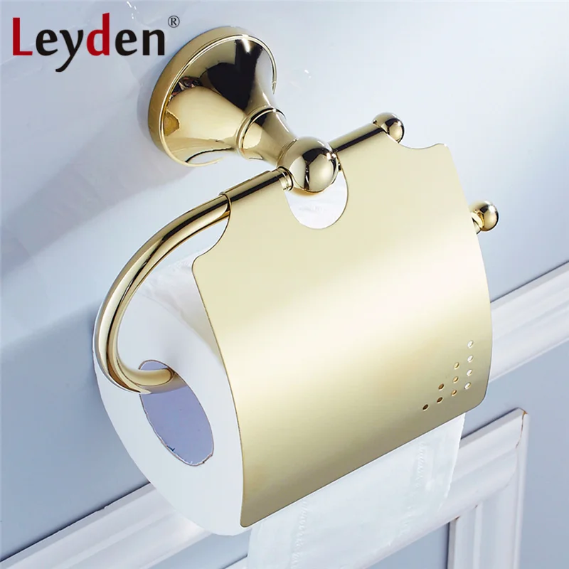 Leyden Luxury Toilet Paper Holder ORB/ Antique Brass/ Golden/ Chrome