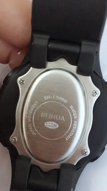 BEIHUA-Reloj de pulsera deportivo para hombre, cronógrafo Digital autocalibrado, resistente al agua, multifuncional, con números grandes, al aire libre para natación, 100m 4