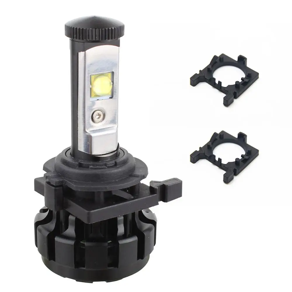 2Pcs H7 LED Headlight Bulb Holder Adapter Headlamp Light Lamp Base for