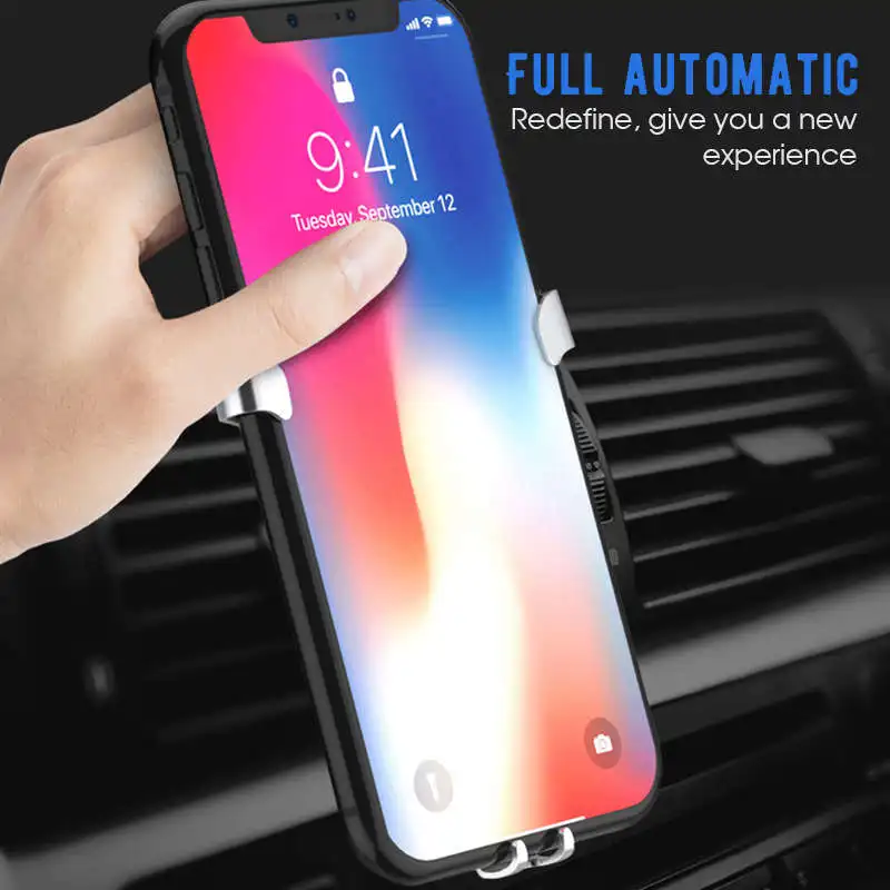 Универсальный автомобильный держатель для мобильного телефона для Iphone Xs Max Xr 7 Plus для samsung A8 Plus Redmi Note 6 Pr
