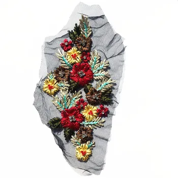 

meash flower rhinestone patch apliques de roupa crystal rhinestone applique sew on patches for clothing para vestuario