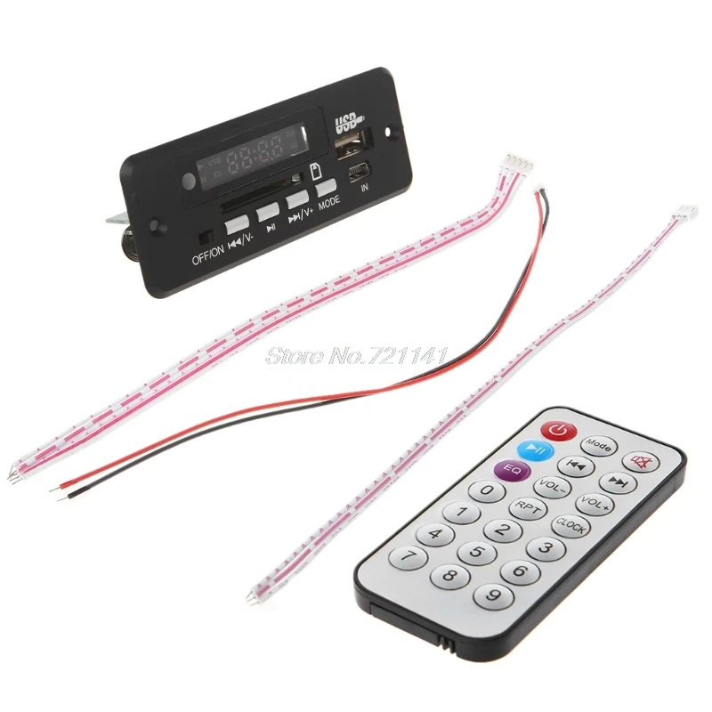

12V Car Handsfree Bluetooth USB 2.0 MP3 Decoding Board With Bluetooth FM Module Oct18