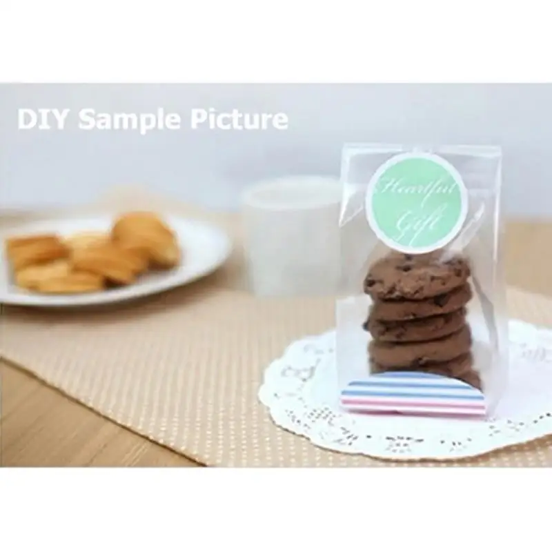 10/20/50/100X Cookies Cellophane With Gusset Wedding Xmas Favor Sweet Party Bags