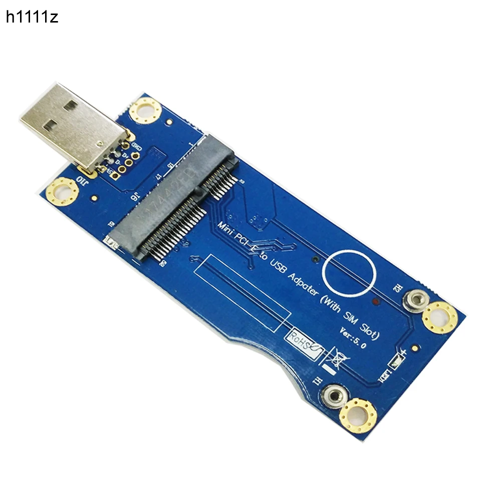 Адаптер USB-Mini PCI-E со слотом для SIM-карты настольного пк с поддержкой WWAN LTE Mini PCIE Card