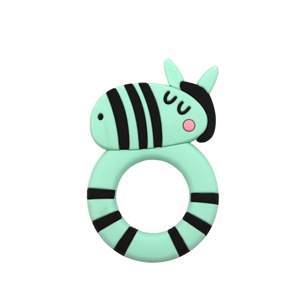 Baby Teether Oral Care Safety kids teether cute animal zebra baby teether baby teeth toys Silicone massage gums tooth Cartoon