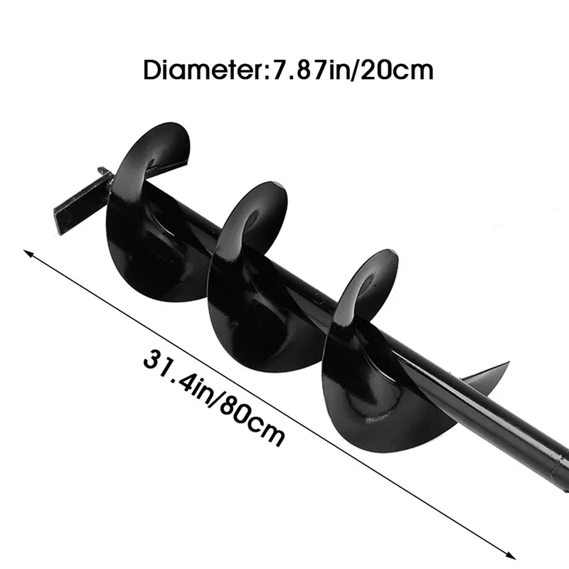 52CC наземная дрель земляной шнек Дырокол экскаватор садовые инструменты посадочная машина сельскохозяйственный шнек буровой культиватор 200 мм дрель - Цвет: Drill - 20cm