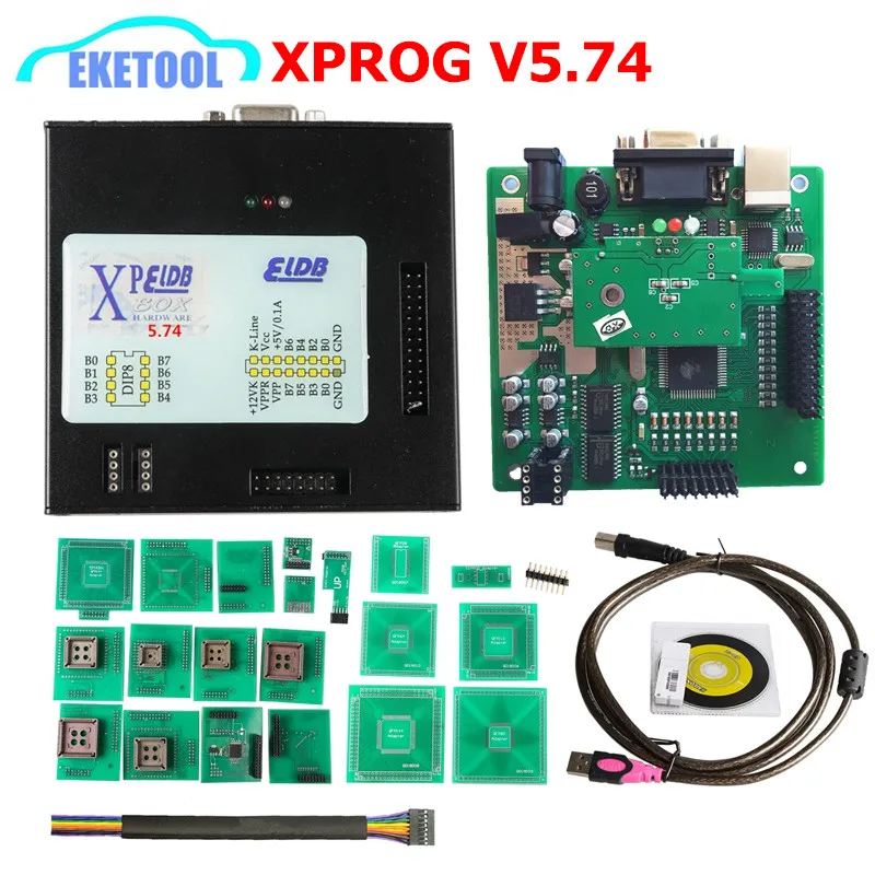 

2018 New Latest Version XPROG V5.74 XPROG-M Metal Box Newest 5.74 X-PROG Box ECU Programmer With USB Dongle Full Adapters