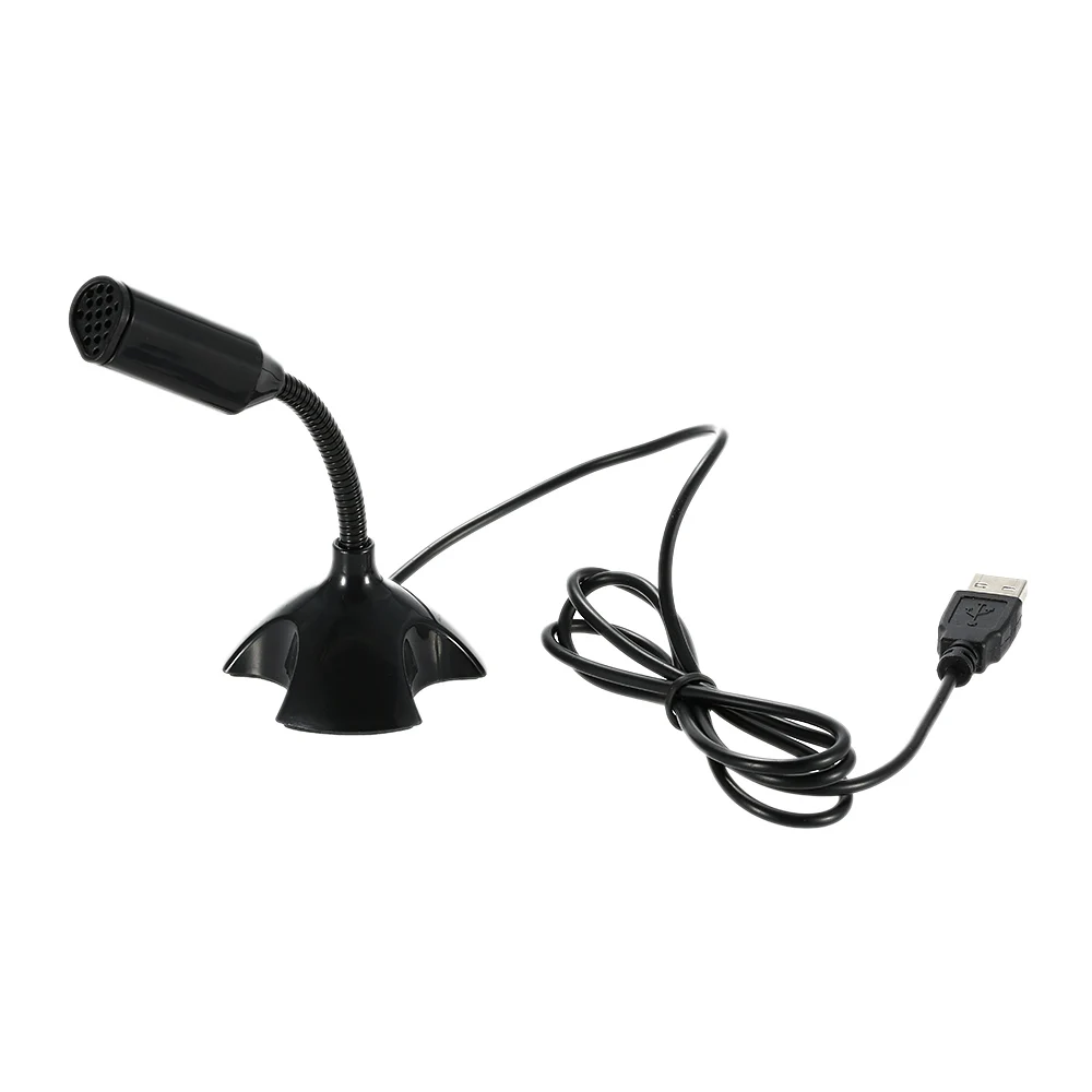 

USB Desktop Microphone Easy to use Plug-and-Play 360° Adjustable Microphone Support Voice Chatting Recording Mic for PC Mac with a USB port