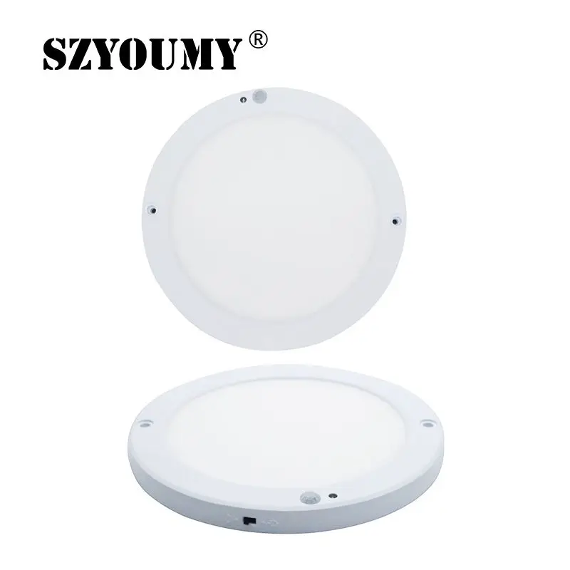 

SZYOUMY 18W PIR2 MODE Led Downlight Super Bright Led Panel Light Infrared Detector Motion Switch Round Flush Mount Light