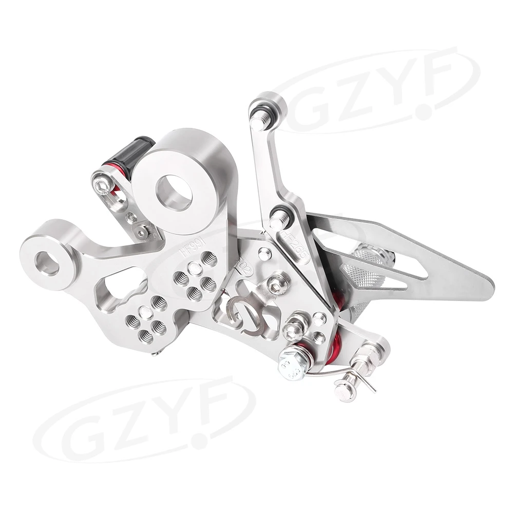 CNC Adjustable Motorcycle Rearset Rear Set Footpegs Footrest For Ymaha MT-09 FZ-09 / MT09 FZ09 2014 2015 2016 2017