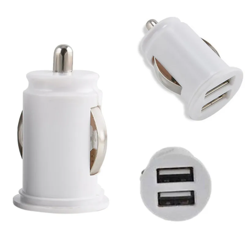 12V Power Dual 2 Port USB Mini Bullet автомобильное зарядное устройство адаптер для iPhone