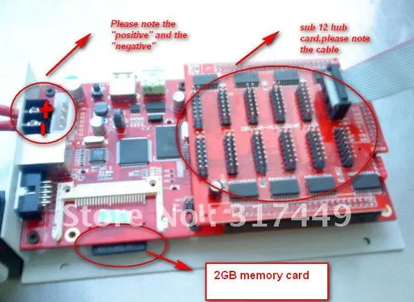 Dbstar асинхронный полный женский цвет rgb 512*384/256*192 пикселей rj45 Поддержка карт флеш-накопителей sd-карты порт асинхронный Светодиодный дисплей контрольной карты