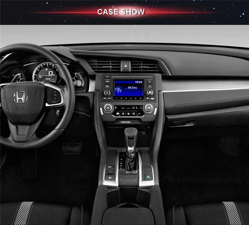 Sale Tesla style 10.4"Quad Core Android 7.1 Car multimedia Player GPS Navigation For Honda Civic 2016 2017 2018 Radio autostereo BT 3