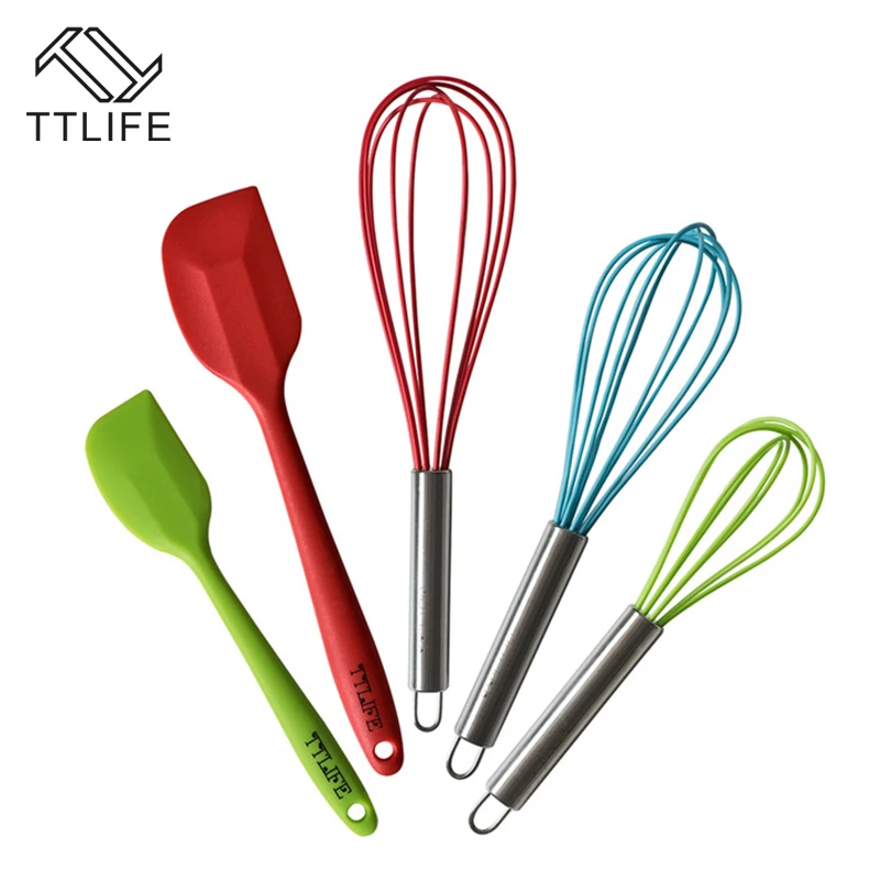 TTLIFE New 5pcs Silicone Baking Set Hygienic Kitchen Accessories