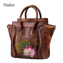 Nuleez женская сумка из натуральной кожи высокого качества из воловьей кожи в китайском стиле, уникальная и элегантная сумка-тоут популярная