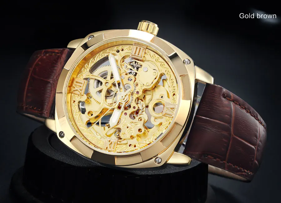 F-A980_01FORSINING Top Brand Luxury Men Mechanical Watches Skeleton Transparent Roman Numerals Dial Leather Strap Auto Wristwatches 2019 (5)