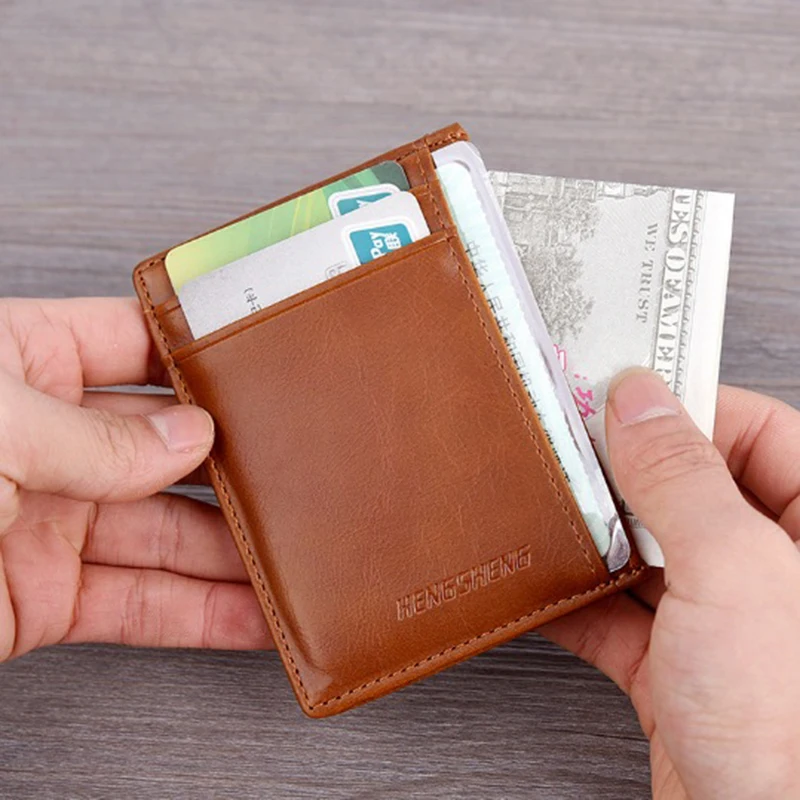 

Super Slim Soft Man Wallet PU Synthetic Leather Mini Credit Card Wallet Purse Card Holders Men Wallets Thin Small ID Case
