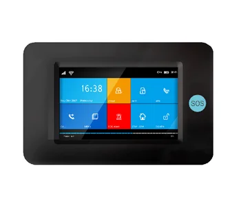 

4.3 inch full touch screen 3G Wifi smart home alarm APP control burglar alarm multi language menu home security alarm system
