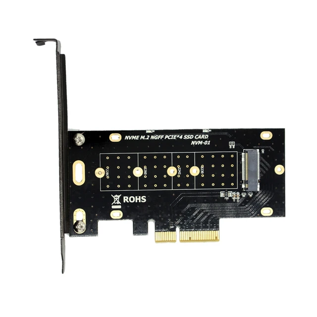 M.2 NVME SSD a PCIe x4 convertidor de tarjetas, 2230,2242,2260,2280 NVM Express PCI-e adaptador x4,x8,x16 ranura w/PCI cubierta soporte de montaje M.2 NVME SSD a PCIe x4 convertidor de tarjetas, 2230,2242,2260,2280 NVM Express PCI-e adaptador x4,x8,x16 ranura w/PCI cubierta soporte de montaje