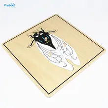 Детские игрушки Монтессори муха головоломка животное для детей дерево для раннего образования дошкольного обучения