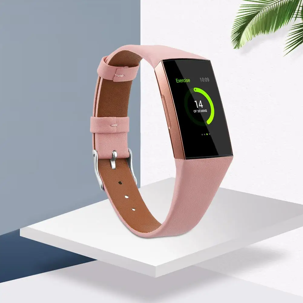 Кожаный ремешок для часов Fitbit Charge 3 и Charge 3 SE, ремешок из натуральной кожи для женщин и мужчин, маленький и большой