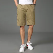 Брендовые мужские шорты летние повседневные карманные хлопковые легкие свободные брюки Карго короткие шорты Homme мужские бермуды Большие размеры