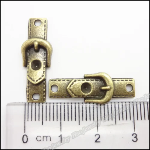 

120pcs Vintage Charms Leather belt Pendant Antique bronze Zinc Alloy Fit Bracelet Necklace DIY Metal Jewelry Findings