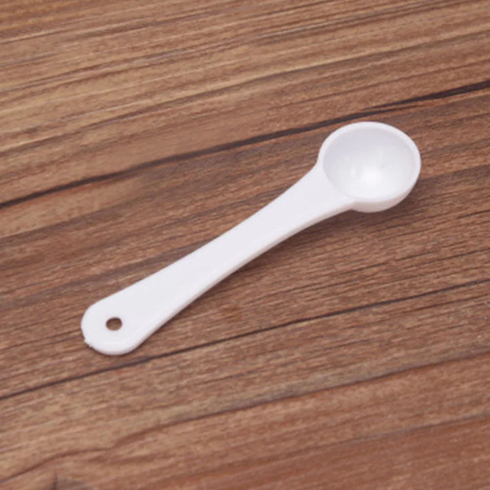 

1 Gram Lightweight Tool Practical Mini White Spoon Fertilizer Powder Scoop Home Durable Garden Measuring Tool Portable