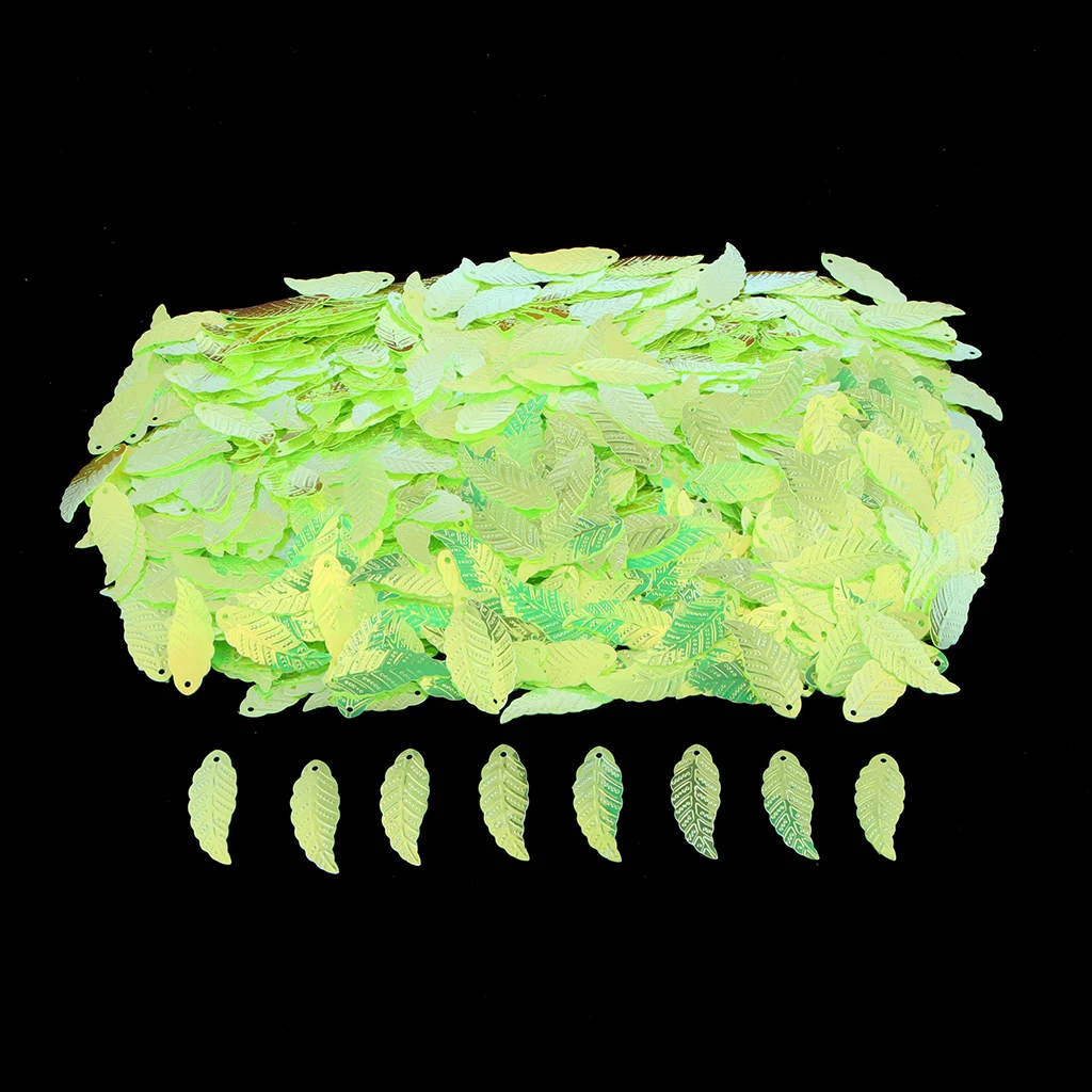 Bag of 1100Pcs DIY Loose Leaf Sequins Glitter Paillette Spangles Lentejuelas for Sewing Bag Wedding Dress Craft Cross Stitch