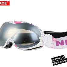 Мужские и женские 23 Цвета Новые лыжные очки Разноцветные/двойные линзы УФ-защита противотуманные зимние лыжные очки