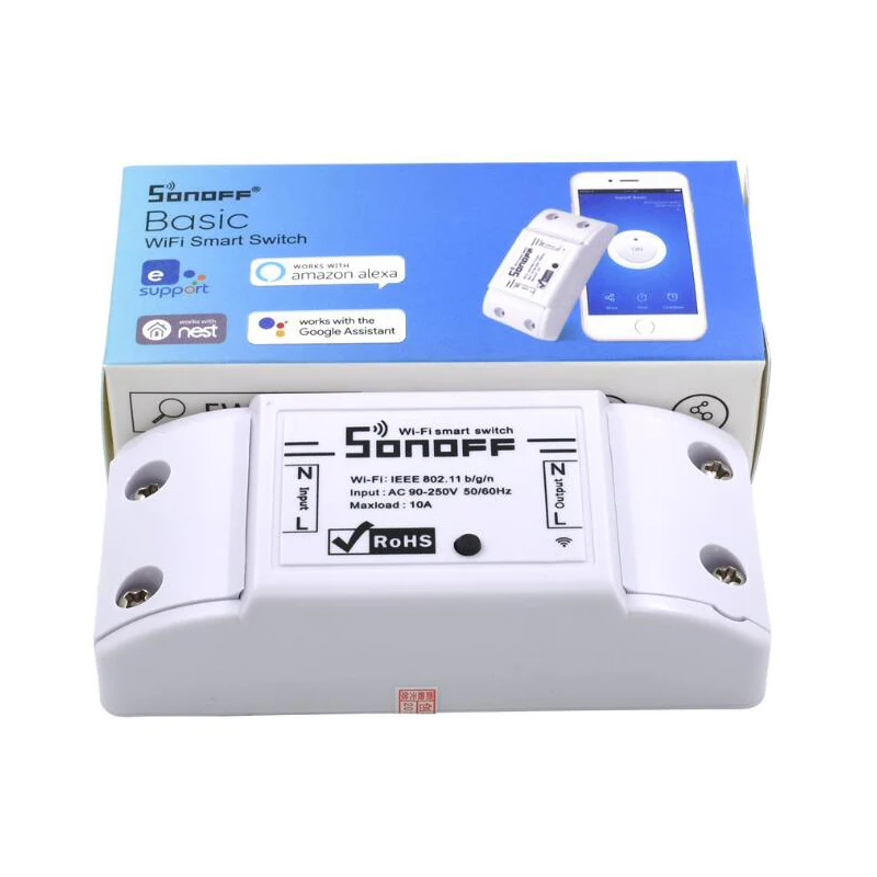

Basic Wireless Wifi Switch For Smart Home Automation Relay Module Remote Controller 10A 90-250V For IOS Android