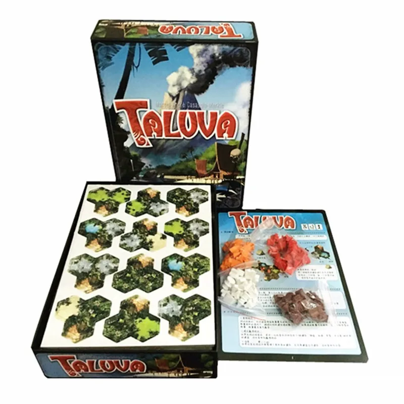 Taluva настольная игра 2-4 игроков карточная игра Классическая тактика Игры отправить инструкции на английском крытые игры