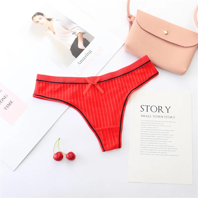 Breathable Women Briefs Womens Low Rise Cute Underwear Plus Size Panties Women Soft Cotton Crotch Panties Thong For Women 29 (11)