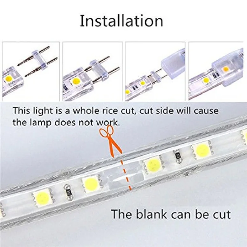 led strip light 110V pin