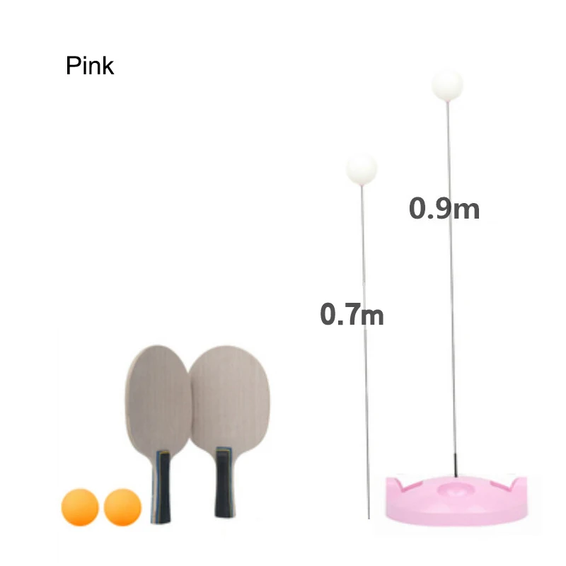 ترتد عمود مرن تنس طاولة التدريب مع مضرب ل أجيليتي تخفيف الضغط BHD2