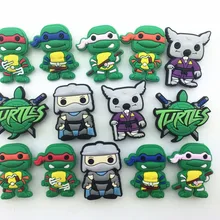 14 шт. Черепашки Ниндзя обуви интимные аксессуары обуви патчи для обуви аксессуары для Croc браслет подарок малыша