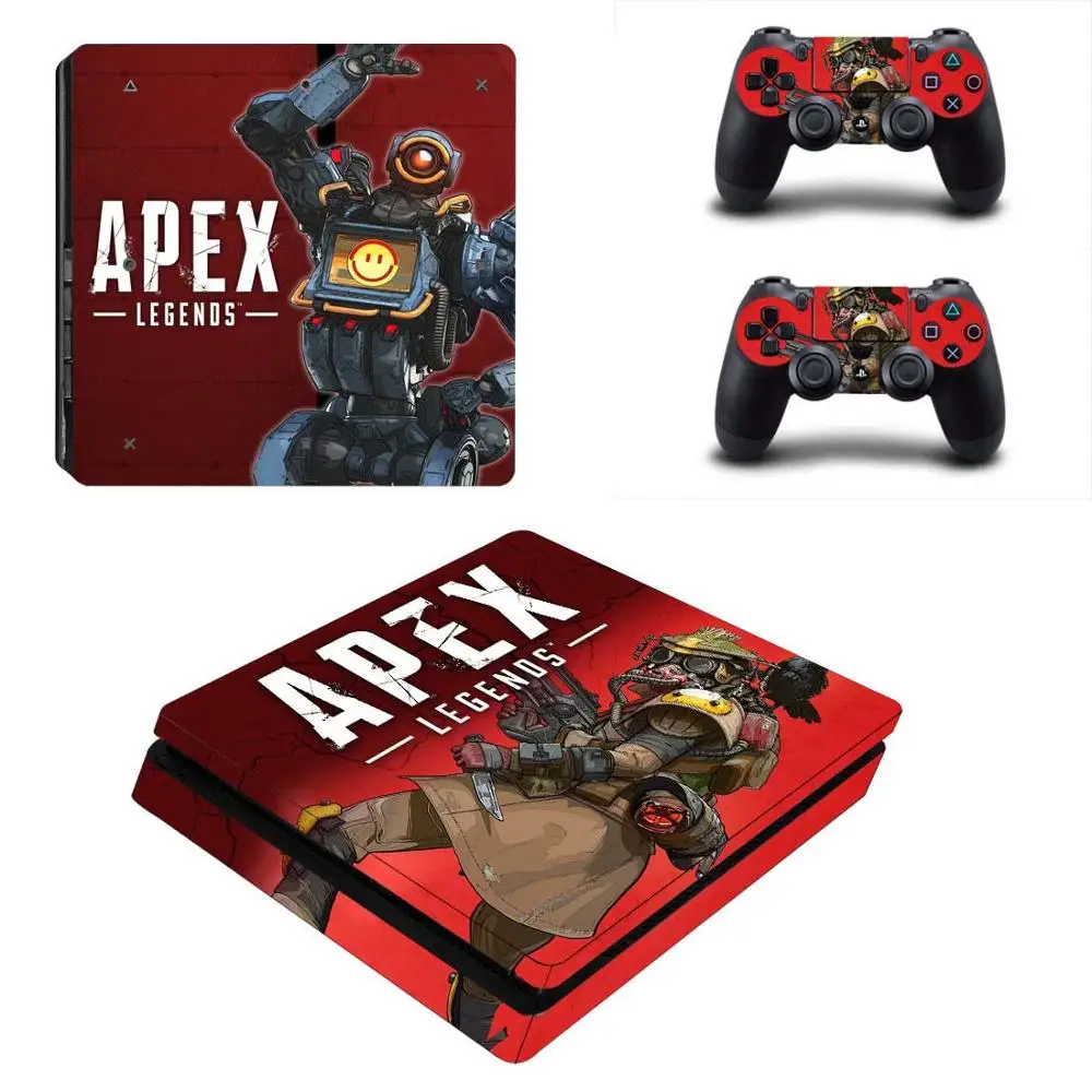 PS4 Slim sticker s Skin Apex legends наклейка для sony Playstation 4 Slim PS 4 Slim консоль и контроллер Skins Vinilo Pegatinas - Цвет: YSP4S-3306