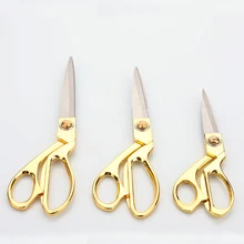 Горячая ножницы с золотой ручкой из нержавеющей стали портновские швейные ножницы лезвие швейные ножницы ткань ремесло резка Текстиль