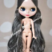 Кукла Blyth, Обнаженная кукла Blyth с Соединенным телом, зеленые волосы, цвет наглазника случайный, DA7