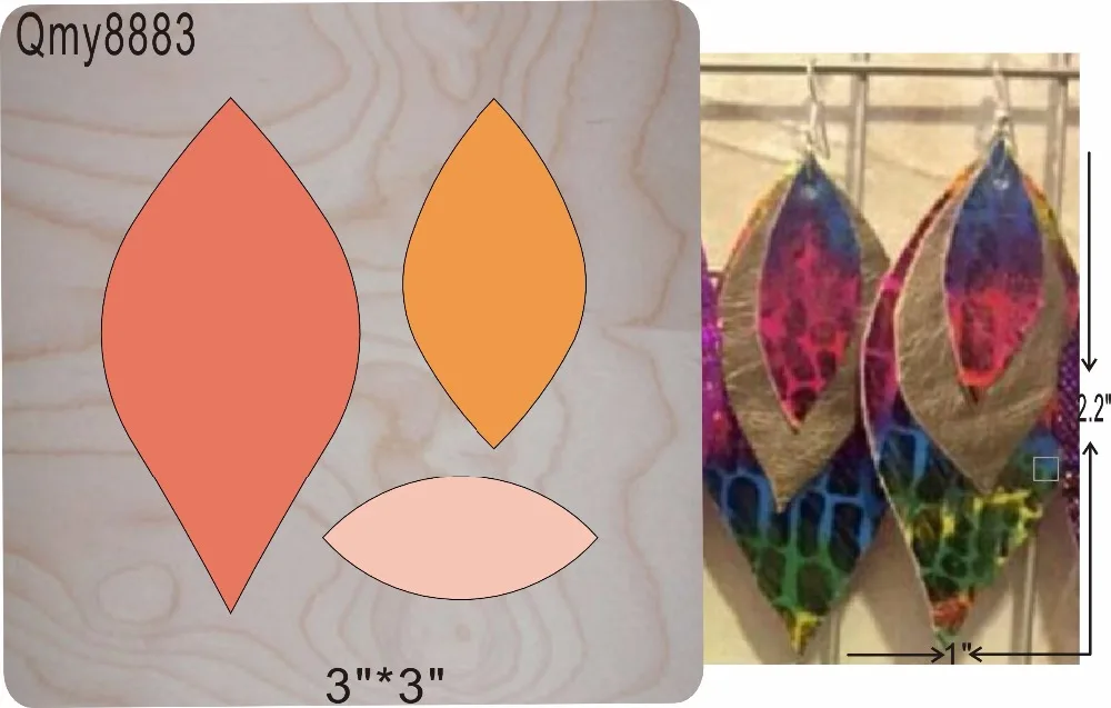 

Eardrop 2 Wood Mould is compatible with most leading machines Mold thickness: 15.8mm