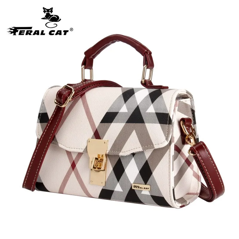 

FERAL CAT bags for women 2019 bolso mujer women PVC handbags luxury designer shoulder bags high quality brand crossbody bags for