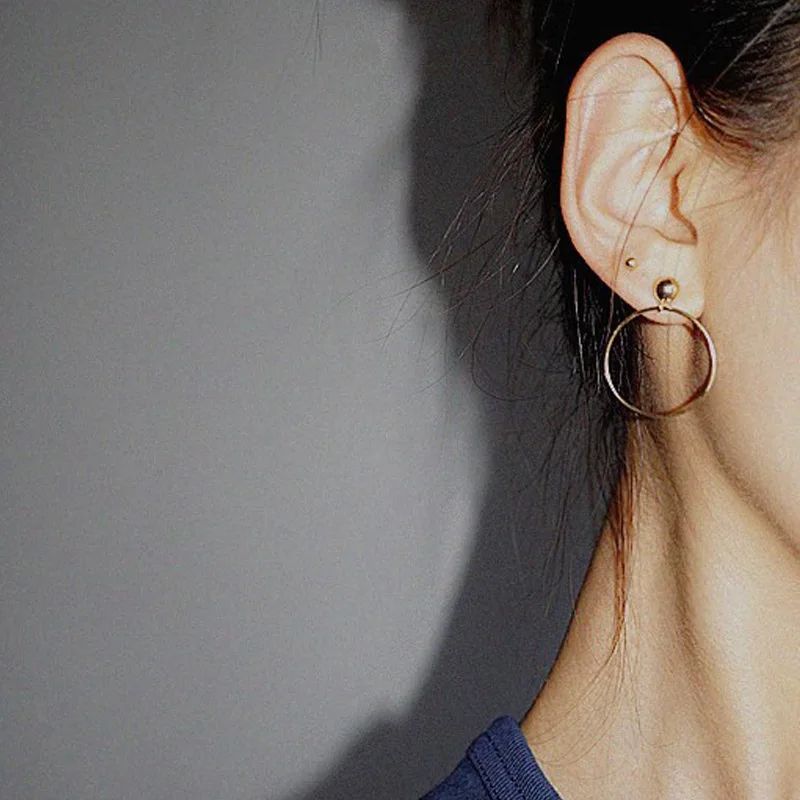 

Gypsy Ethnic Round Circle Hoop Earrings Handmade Punk Hip-hop Tribal Simple Big Small Endless Earring For Women Girl Men Jewelry