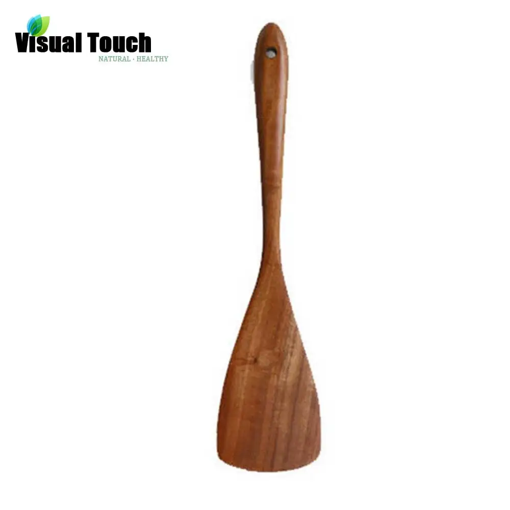 1 PC Visual Touch Cooking Utensils Wooden Turners Pancake Shovel Pot