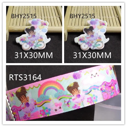 Бесплатная доставка 10 двор лента шт. смолы 7/8 inch напечатаны grosgrain мультфильм ленты