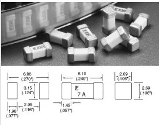 0451 007 US 1808 LF7A импортный оригинальный SMD предохранитель быстрый разлом|smd ribbon|smd