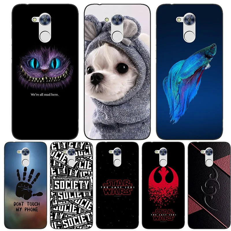 

Cute Cartoon Case For Huawei Honor 6A DLI-TL20 DLI-AL10 6 A 5.0" Cover Printing Drawing Cat Printed Phone Shell Capa Funda