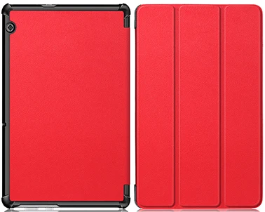 Тонкий чехол из искусственной кожи для huawei MediaPad T5 10 AGS2-W09/L09/L03/W19 10," Подставка для планшета чехол для huawei MediaPad T5 чехол - Цвет: PC-Red